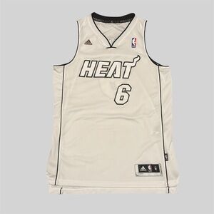 lebron james all white heat jersey